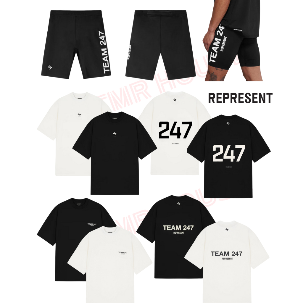 [Pre Order-ของแท้] 247 Represent | T-Shirt | Tank |CAP | 2 in 1 | Half Tight | หมวก/รัดกล้ามเนื้อ/กา