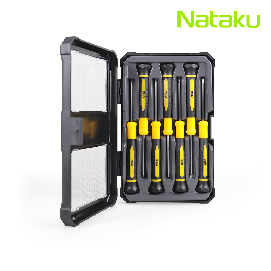 NATAKU ชุดไขควงซ่อมนาฬิกา ชุดไขควง 7ชิ้น ไขควงเล็ก ชุดไขควงมือถือ ชุดไขควงช่าง มี 7หัว ใช้งานได้หลากหลาย พร้อมกล่อง