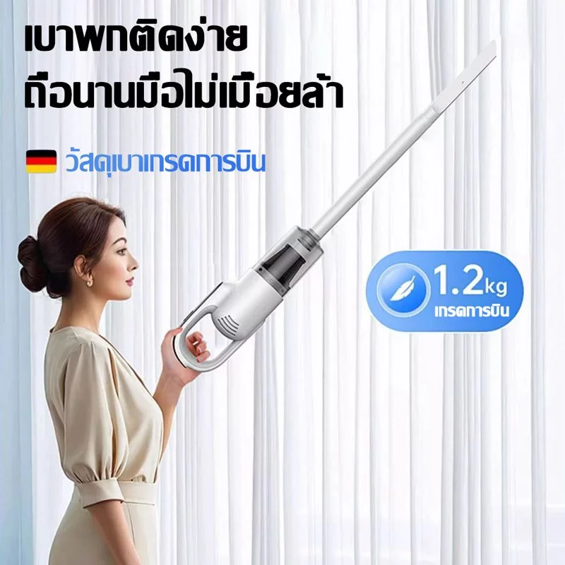 【รับประกัน 5 ปี】QIIA ที่ดูดฝุ่นไร้สาย ถูพื้น/ดูดฝุ่น/กำจัดไร ใช้งานนานเป็นพิเศษ ที่ดูดฝุ่นแบบพกพา เครื่องดูดฝุ่นไร้สาย thumbnail 6