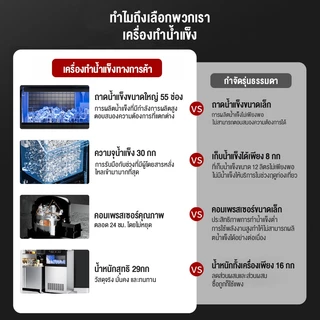 keshuai เครื่องทําน้ําแข็งไส 68~85KG Ice Maker เครื่องผลิตน้ำแข็ง ตู้ทำน้ำแข็ง ถผลิตน้ำ แถมเครื่องกรองน้ำ