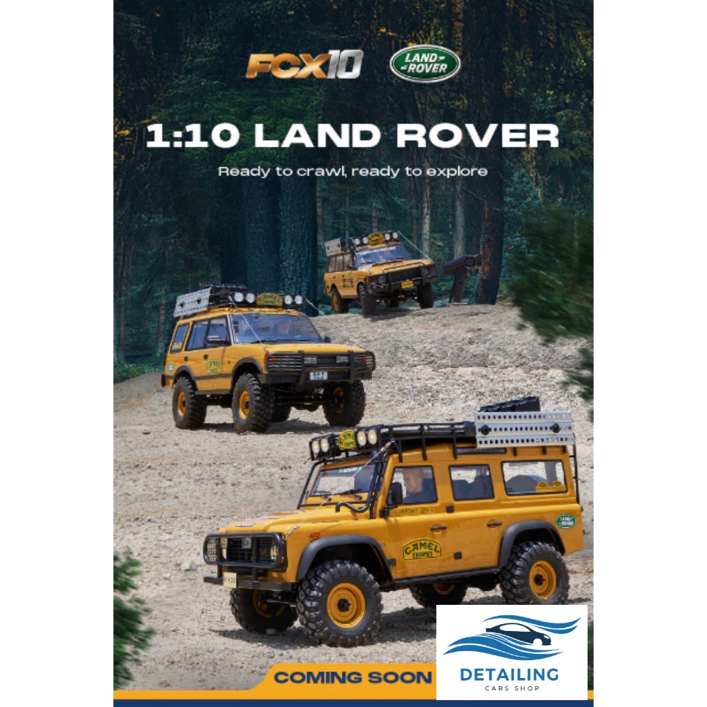 FMS 1:10 FCX10 Land Rover Camel Trophy Edition RS By Detailing ของแท้ 100% จัดส่งจากไทย ผ่อนได้
