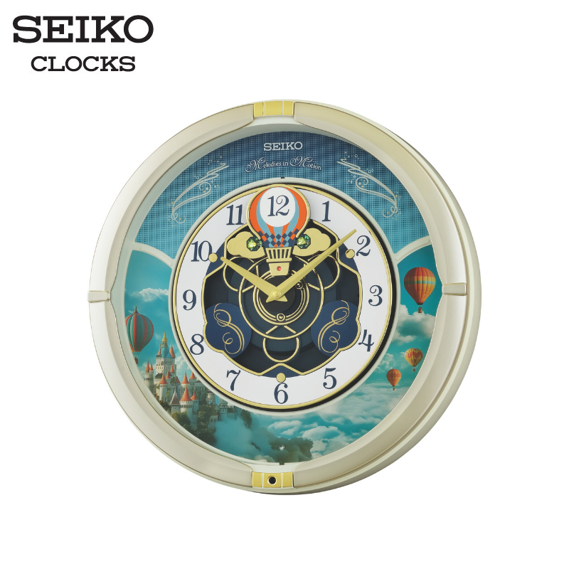 SEIKO CLOCKS นาฬิกาเมโลดี้ รุ่น QXM616S ขนาด 15.3 นิ้ว สีเงิน