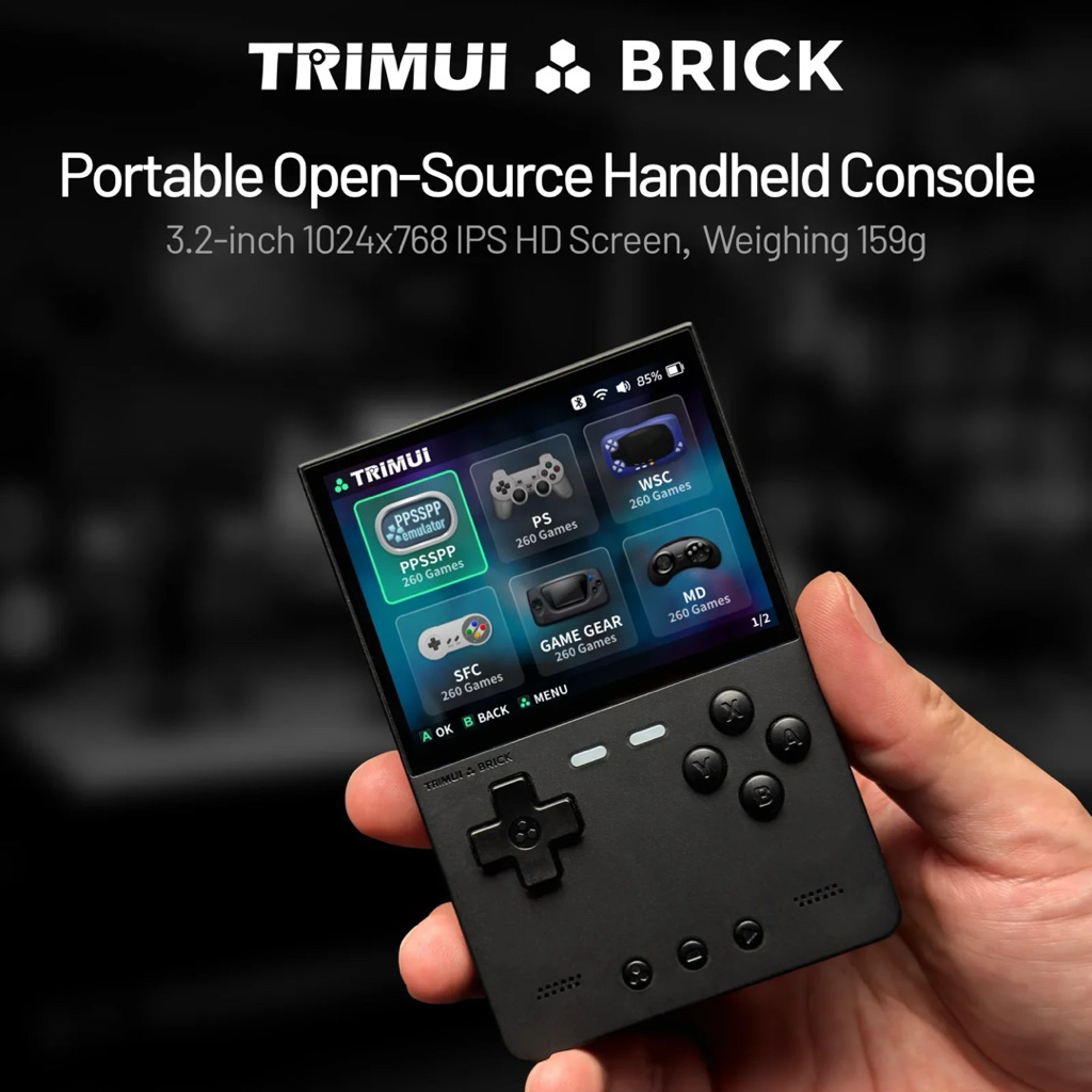 Trimui Brick Portable Open-Source Handheld Console