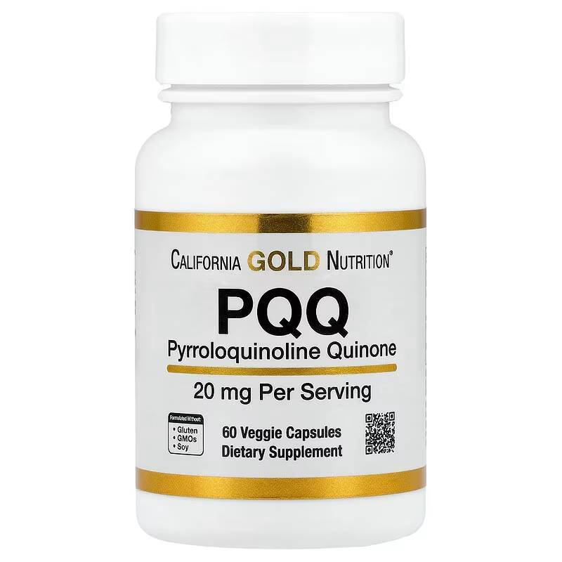 พีคิวคิว California Gold Nutrition, PQQ, 20 mg, 60 Veggie Capsules