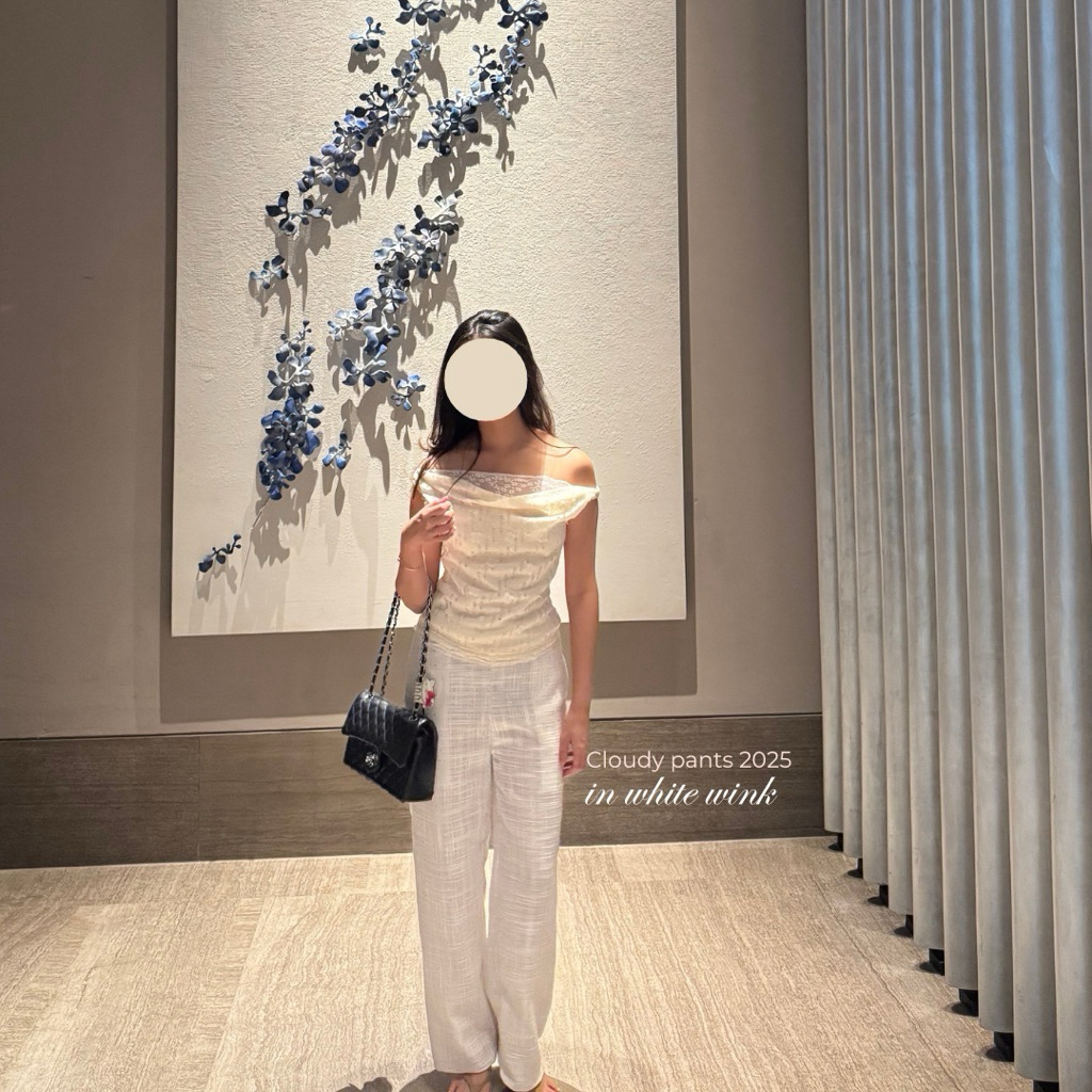 Cloudy pants 2025 white winkle ไม่เคยใส่