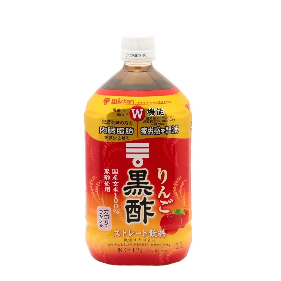 Mizkan Apple Honey Vinegar Strength 1000ml.น้ำแอปเปิ้ลเวนิการ์ผสมน้ำผึ้ง