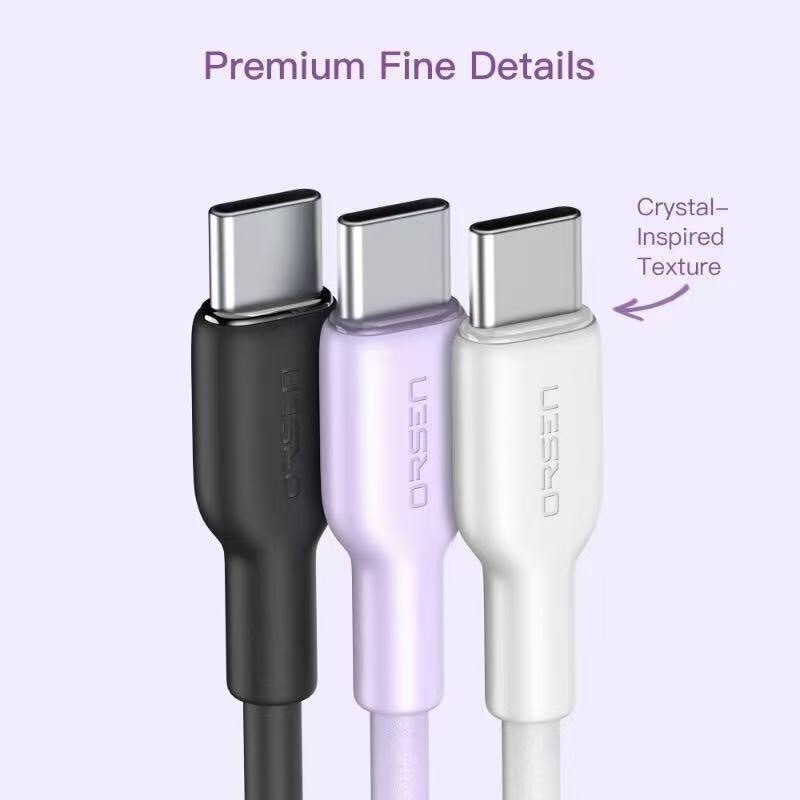 [กดติดตาม รับโค้ด] Orsen by Eloop S12 สายชาร์จเร็ว 60W Type C to C Cable สาย3A รองรับ PD Fast Charge