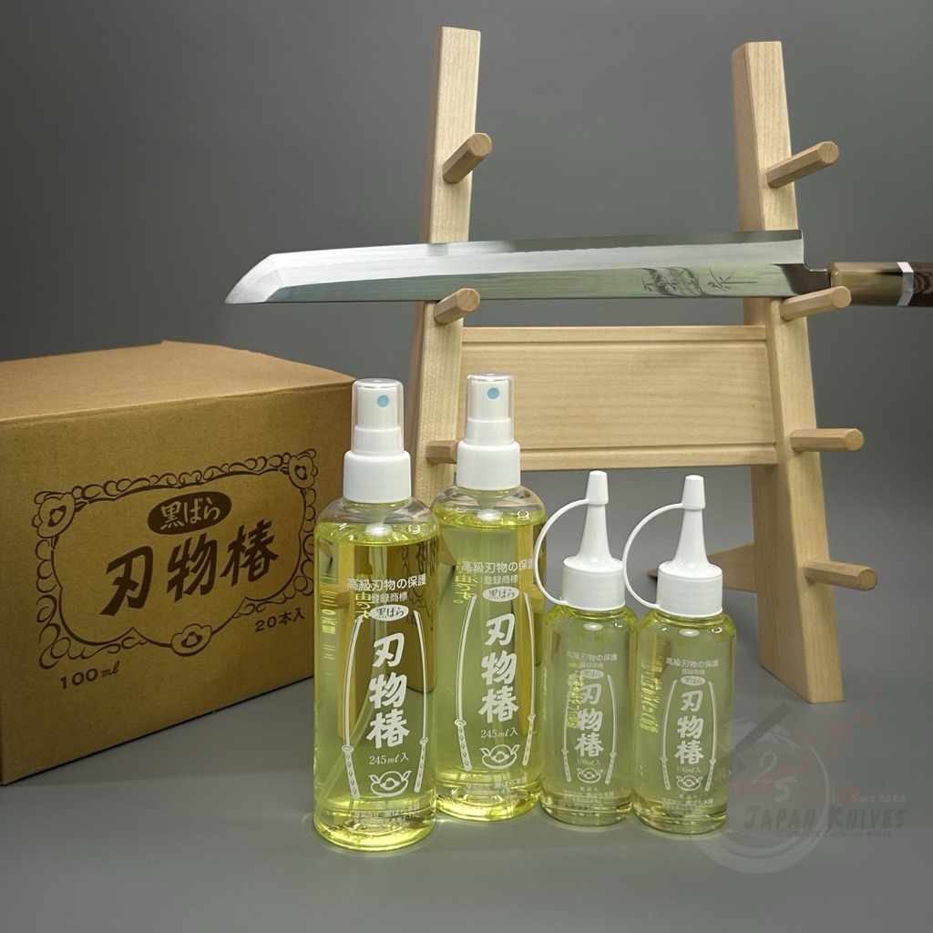 น้ำมันดอกคามิเลียบริสุทธิ์(Tsubaki Oil 100ml. , 245 ml Made in Japan)สำหรับป้องกันสนิม