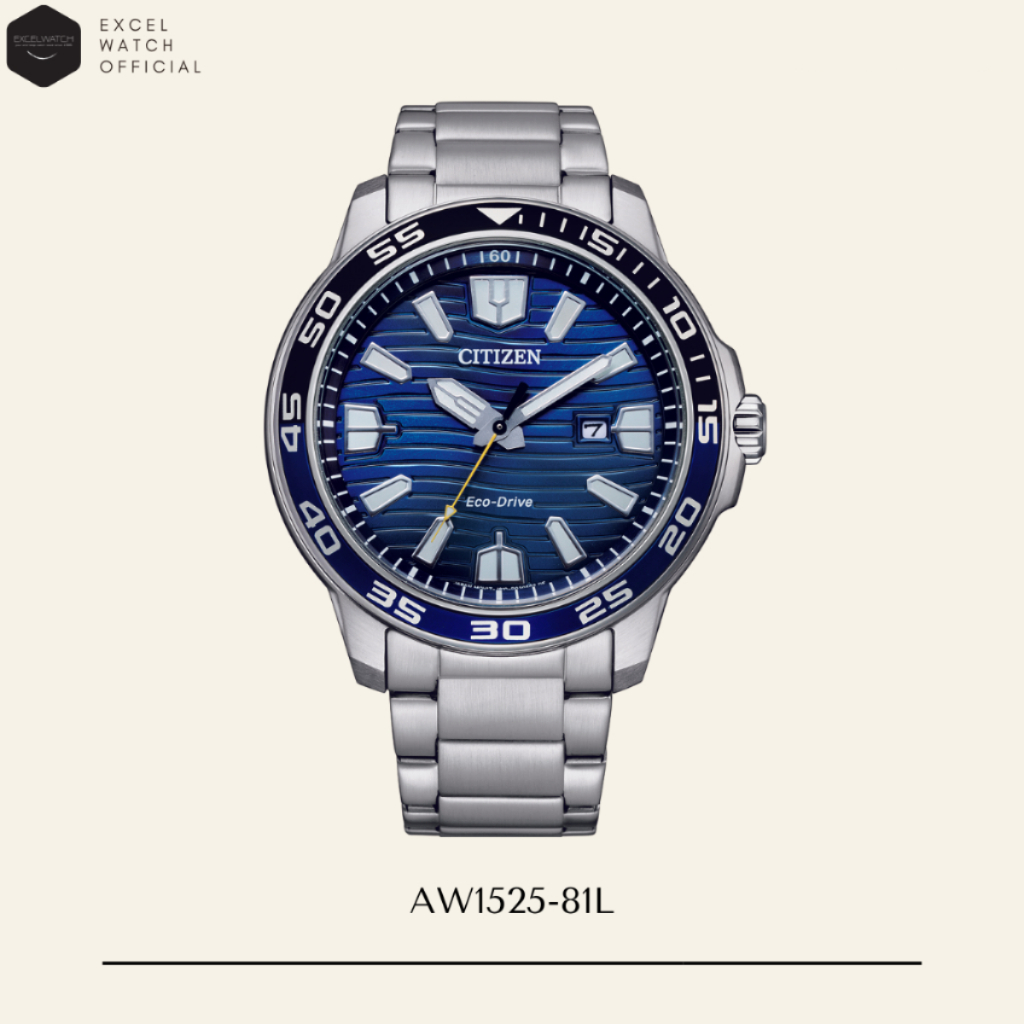 [ Excel Watch ]  CITIZEN นาฬิกาซิติเซน Sport Eco-Drive รุ่น AW1525-81L (ระบบโซลาร์)