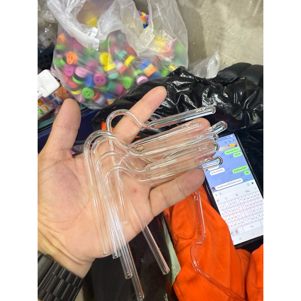หลอดแก้ววิทยาศาสตร์ หลอดทดลอง ดีไซด์หลากหลาย ได้2ตัว ราคา150บาท