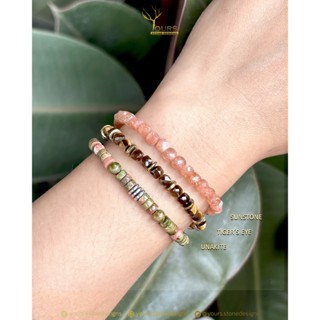 ซื้อเป็นเซ็ต..ถูกกว่า!!! สร้อยข้อมือหินธรรมชาติแท้100% หินนำ…