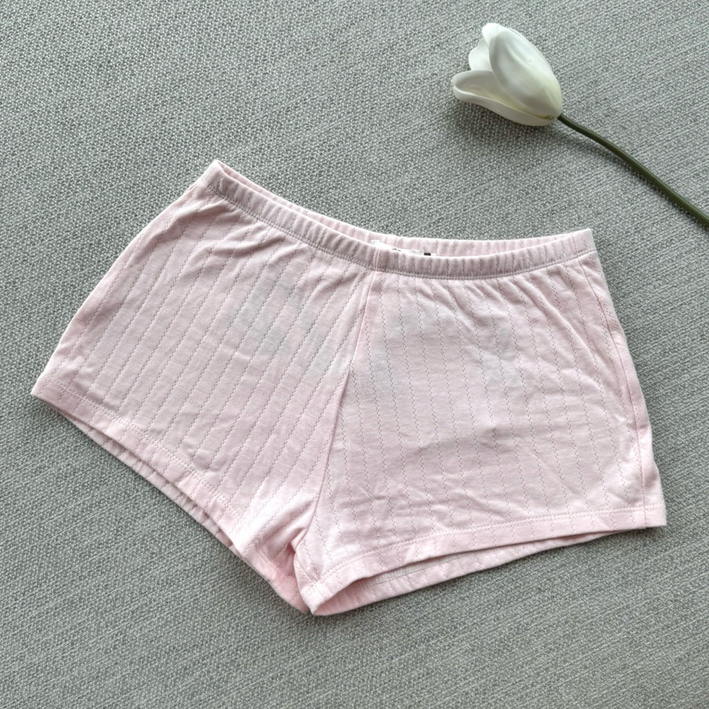 Ryle signature shorts by Ryle studio กางเกงขาสั้นผ้าร่องปักโลโก้แดงด้านหลัง - รูปที่ 7