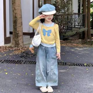 [Namsaii kids]🔥พร้อมส่ง🔥ชุดเซท2ชิ้น ชุดเด็กผู้หญิง เสื้อลายโ…