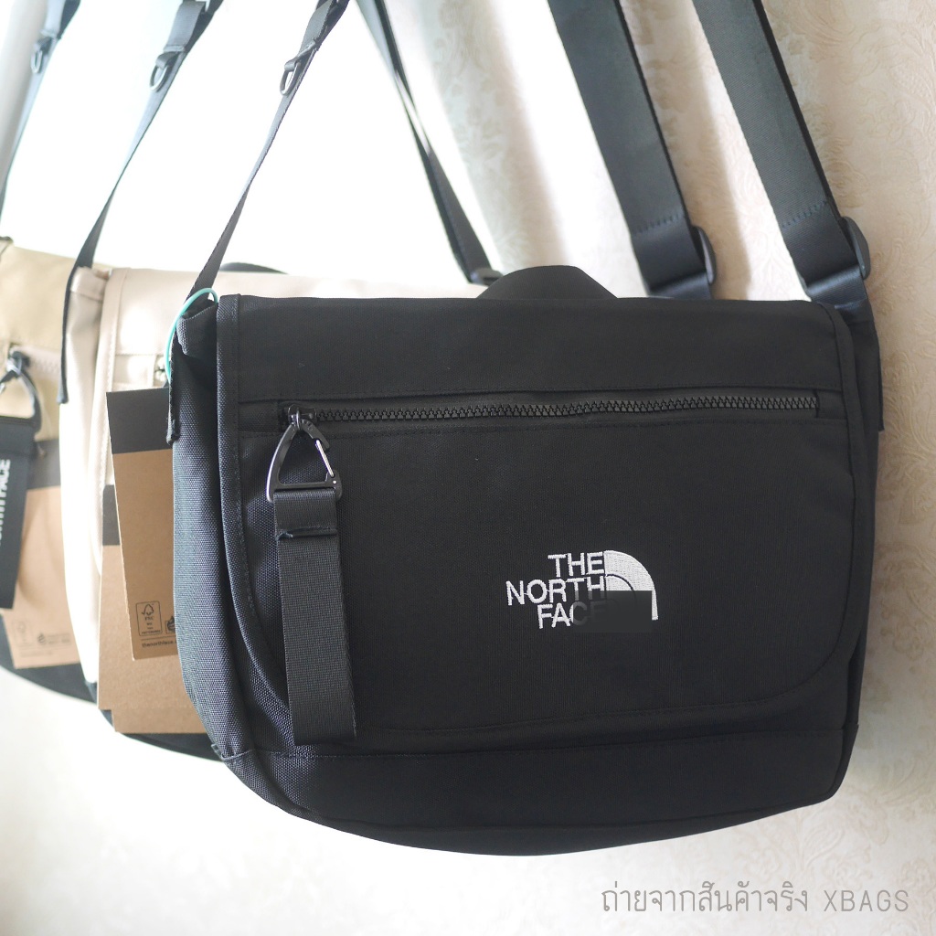 TNF Messenger bag ไซส์ใหญ่ผ้าหนา มีช่องแยกใส่ ipad หนังสือเรียน สายหนา สายยาว