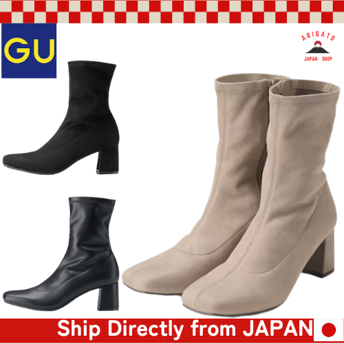 GU Ultra Stretch Heel Boots [ส่งตรงจากประเทศญี่ปุ่น ของแท้ 100%]