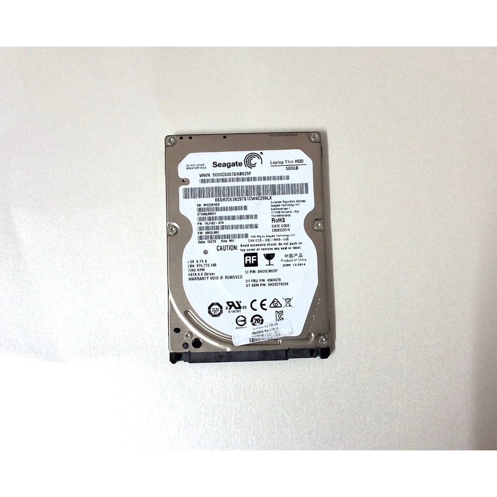 HHD 500 Gb Seagate WWN 5000C5007DAB829F มือ2 สภาพดี ใช้งานปกติ