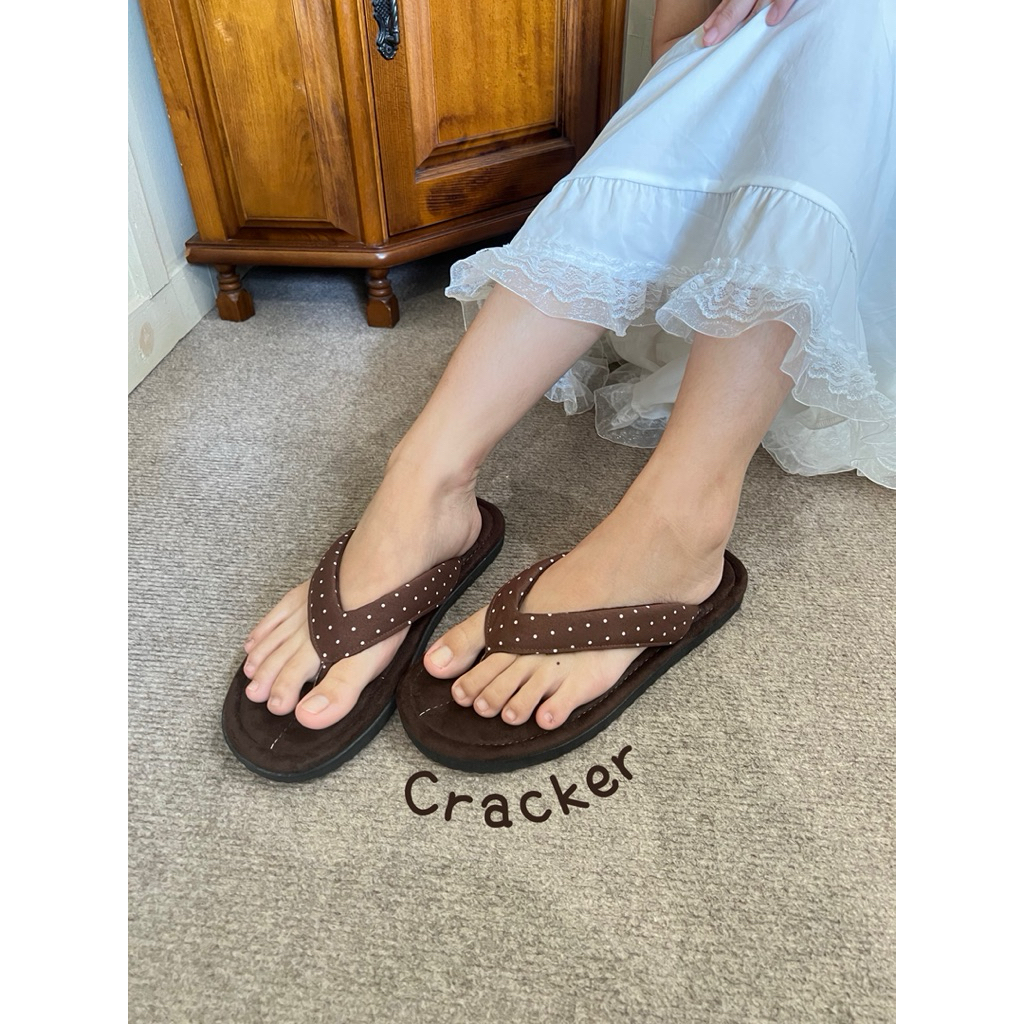 Walker collection! รองเท้าแตะคีบ สไตล์มินิมอล polkadot สุดคิ้วท์ 🛒 - รูปที่ 2