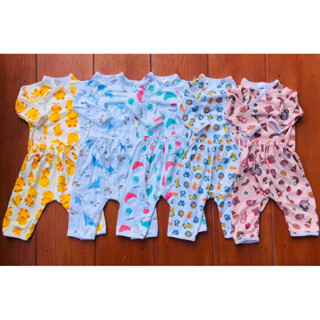 *เซ็ท3ชุด* ชุดผูกหน้าแขนยาวเด็กแรกเกิด ชุดเด็กอ่อน 0-3เดือน …