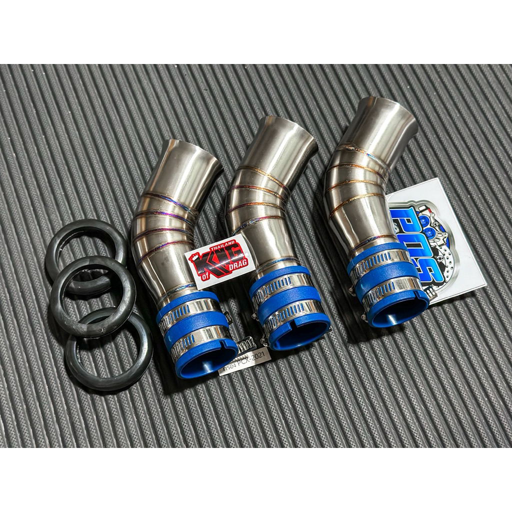 ท่อกรองเลส Pcx160 พร้อมยางกันน้ำ ขนาดใส่เรือนเดิม ใส่ปี 21-25 ตรงรุ่น พร้อมจัดส่ง