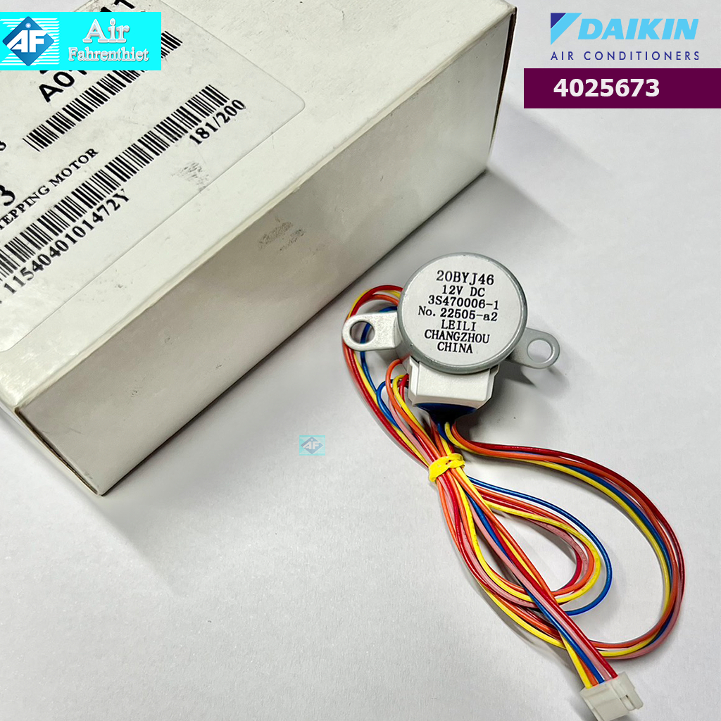 มอเตอร์สวิง(ขึ้น-ลง) แอร์ Daikin Part no. 4025673 ( 6023959L , 2217145 ) อะไหล่แท้ Daikin