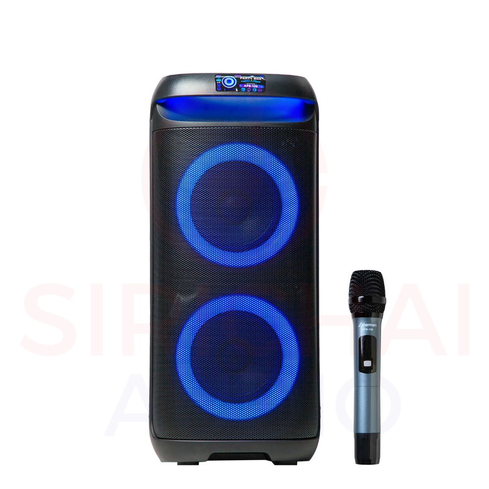 ลำโพงPARTY BOX sherman รุ่น APS129 40W ไฟRGB ไมค์1ตัว
