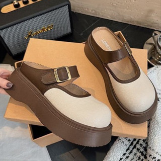 SHO-G200🍑รองเท้าหัวโต พื้นยางนิ่มใส่สบาย รองเท้าแฟชั่นปิดหัว…