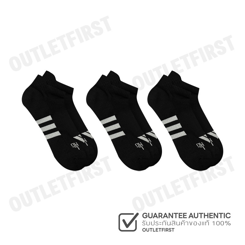 ADIDAS รุ่น PERFORMANCE CUSHIONED LOW SOCKS 3 PAIRS CODE: IC9518 ถุงเท้า ถุงเท้าอดิดาส ถุงเท้าผู้ชาย