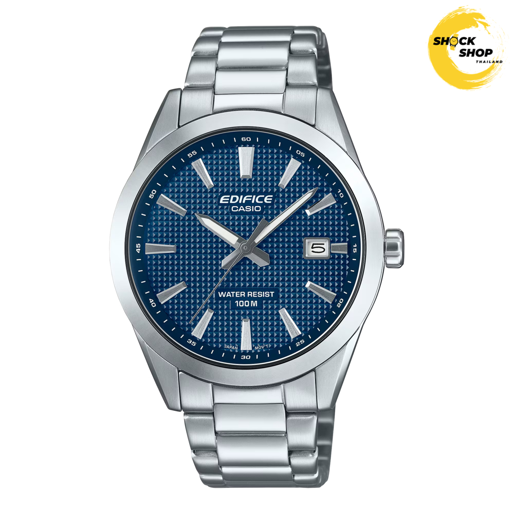 CASIO EDIFICE นาฬิกาผู้ชาย รุ่น EFV-160D-2AV วัสดุสเตนเลสสตีล สีน้ำเงิน คาสิโอ