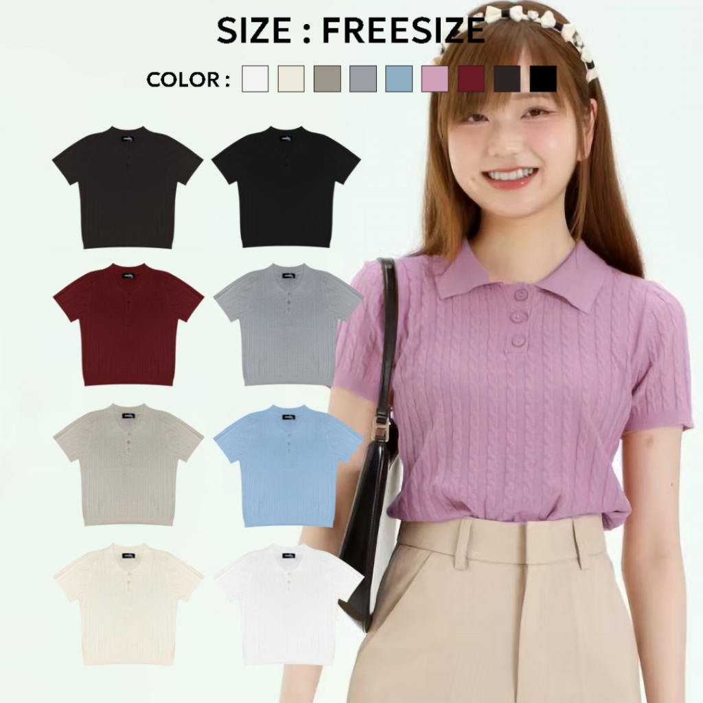 Bemingtop465 Luna Polo Knitting 🍕🍮