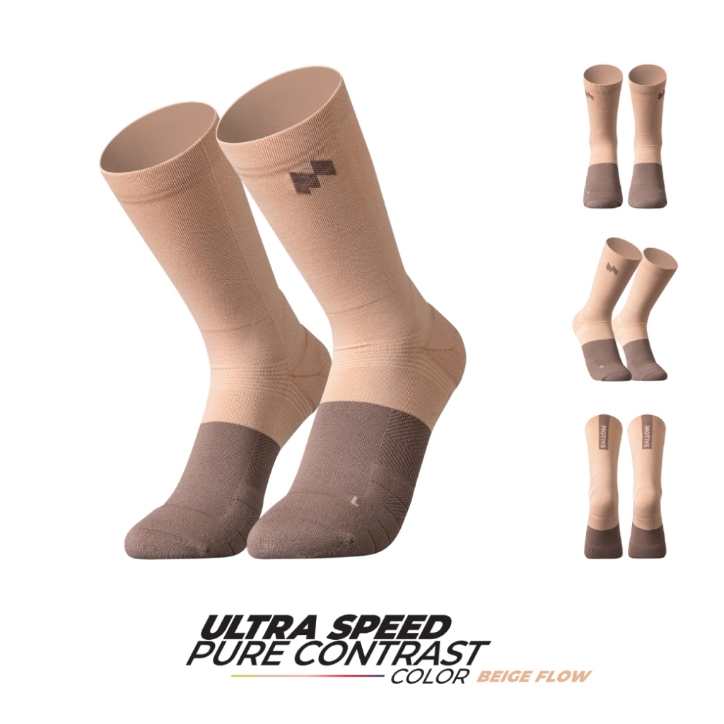 MOTIVE SOCK ULTRA SPEED ถุงเท้าวิ่ง รุ่น Pure Contrast Colors ถุงเท้าวิ่ง ระบายอากาศดี - รูปที่ 5