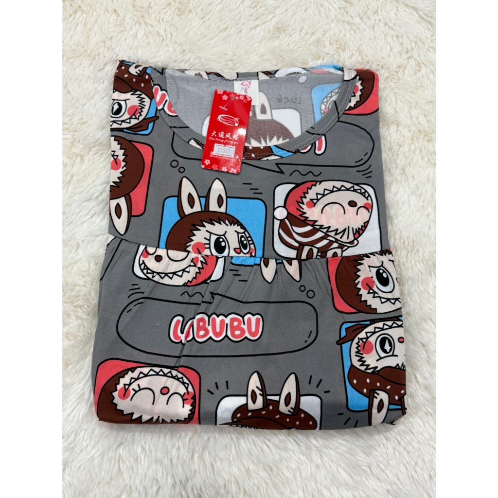 ชุดนอน ชุดนอนฟรีไซส์ใหญ่ 6XL เสื้อ ชุดเซ็ท รุ่นเสื้อไม่มีกระเป๋าข้าง #ตะกร้า 1 - รูปที่ 6