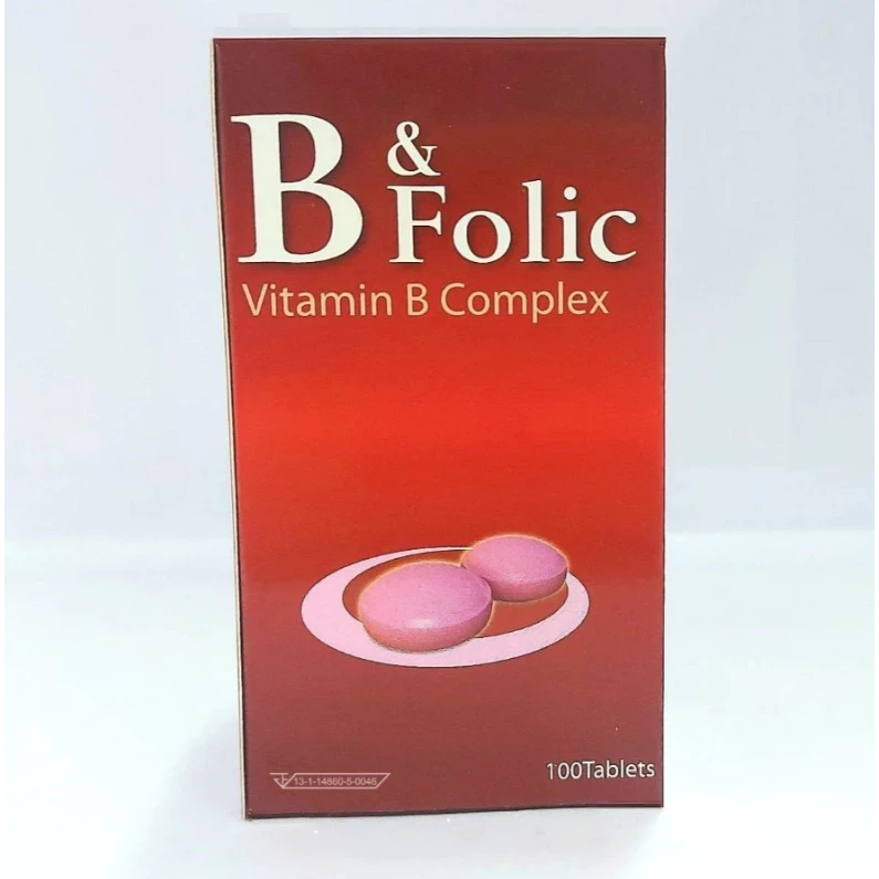 B&folic 100 เม็ด บีแอนด์โฟลิค พาตาร์