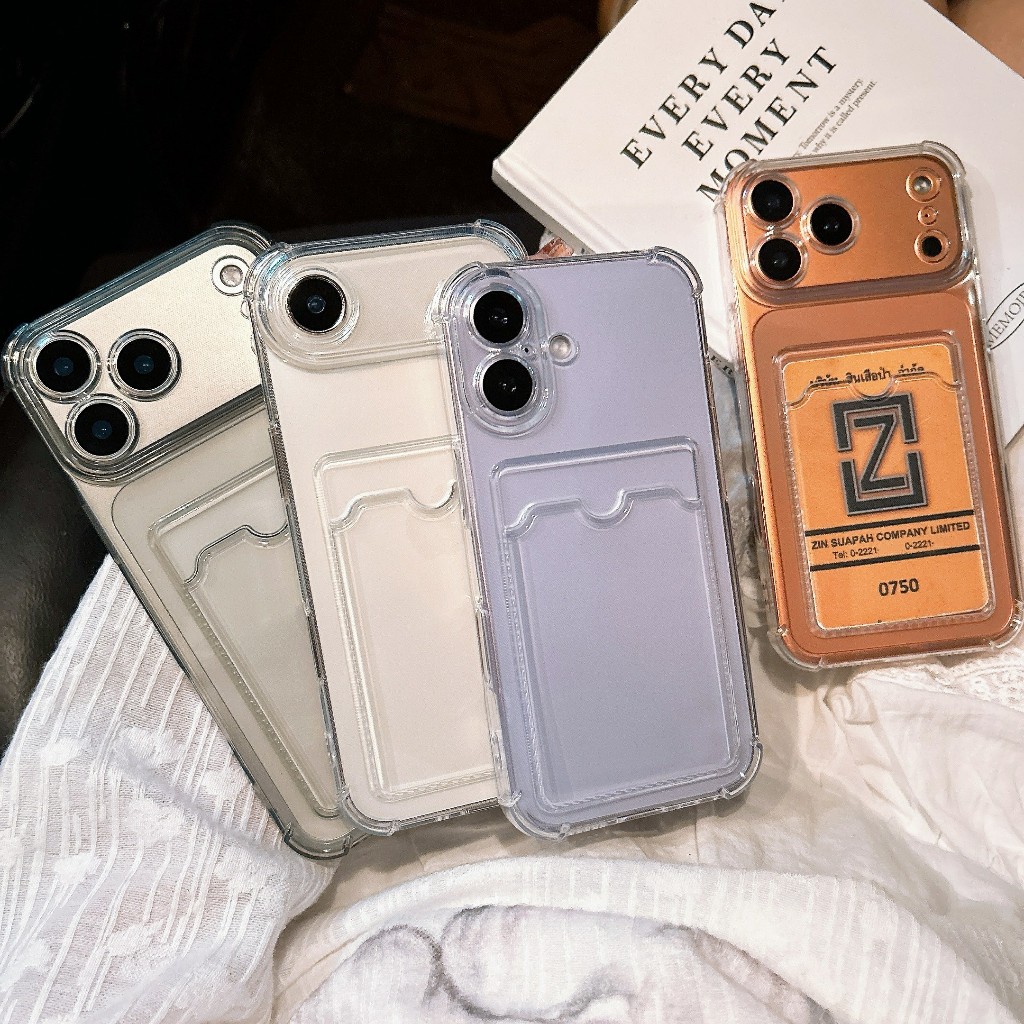 case พร้อมส่ง เคสใส่บัต for iPhone 17 pro max เคสใส่บัตร สำหรับ 17/pro/mx 17pro 17promax 17air