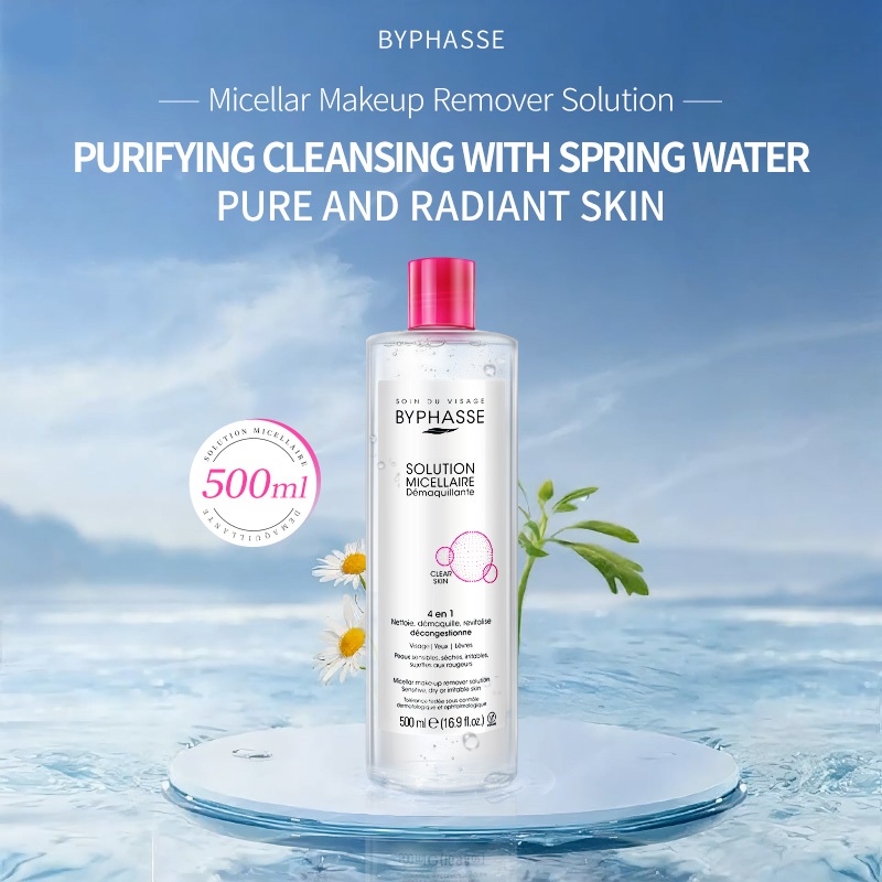 BYPHASSE Micellar Make-Up Remover Solution (500ml)
