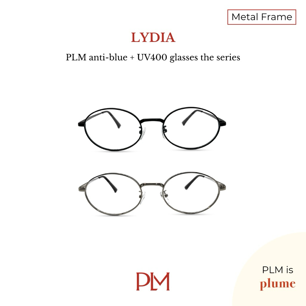 PLM (plume.bkk) แว่นกรองแสงสีฟ้ารุ่น 'Lydia' Glasses
