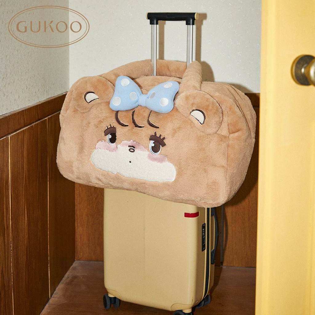 Gukoo bag Mikko co-branded แท้ 100% จากแบรนด์ Gukoo กระเป๋าผ้าน้อง mikko ขนนุ่มฟู ใบใหญ่มาก 😍