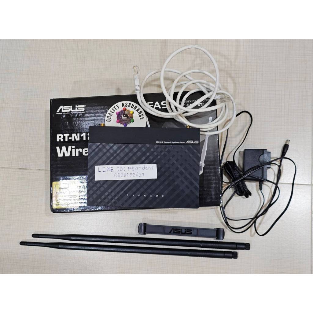 router ขยายสัญญาณ ASUS RT-N12HP High Power 9dBi กำลังส่งสูง  3-in-1 แถมเสาเพิ่ม ตั้งค่าพร้อมใข้งาน