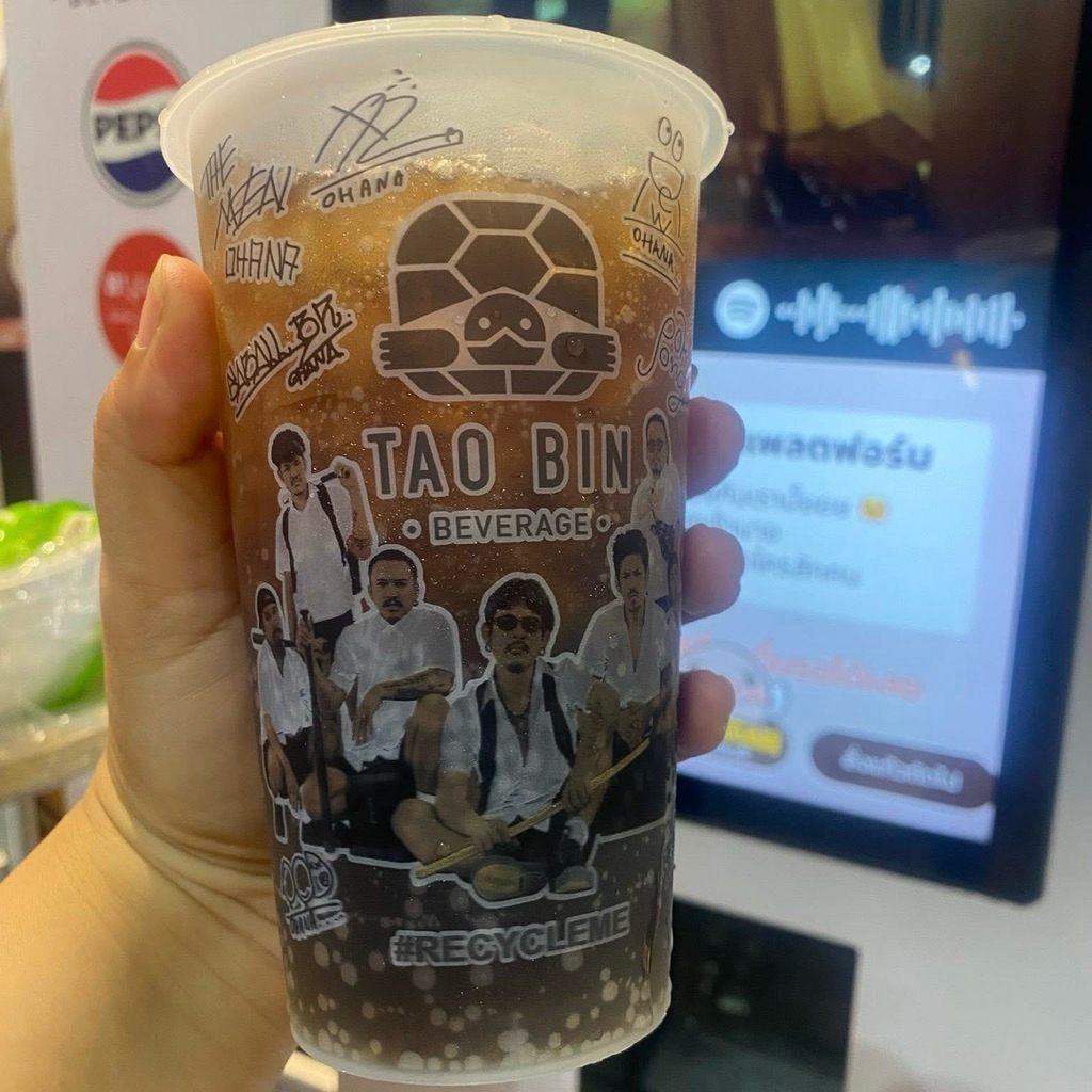 (พร้อมส่ง) ของแท้ 100% Taobin x Ohana แก้วลายโอฮาน่า สินค้าพรีเมียม ลิขสิทธิ์แท้จากเต่าบิน