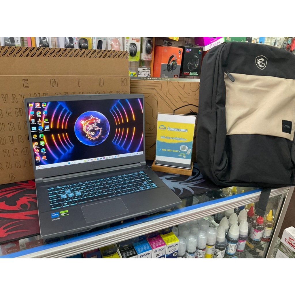 MSI Thin 15 B13UCX-1610TH มือสอง สภาพสวย อุปกรณ์ครบ