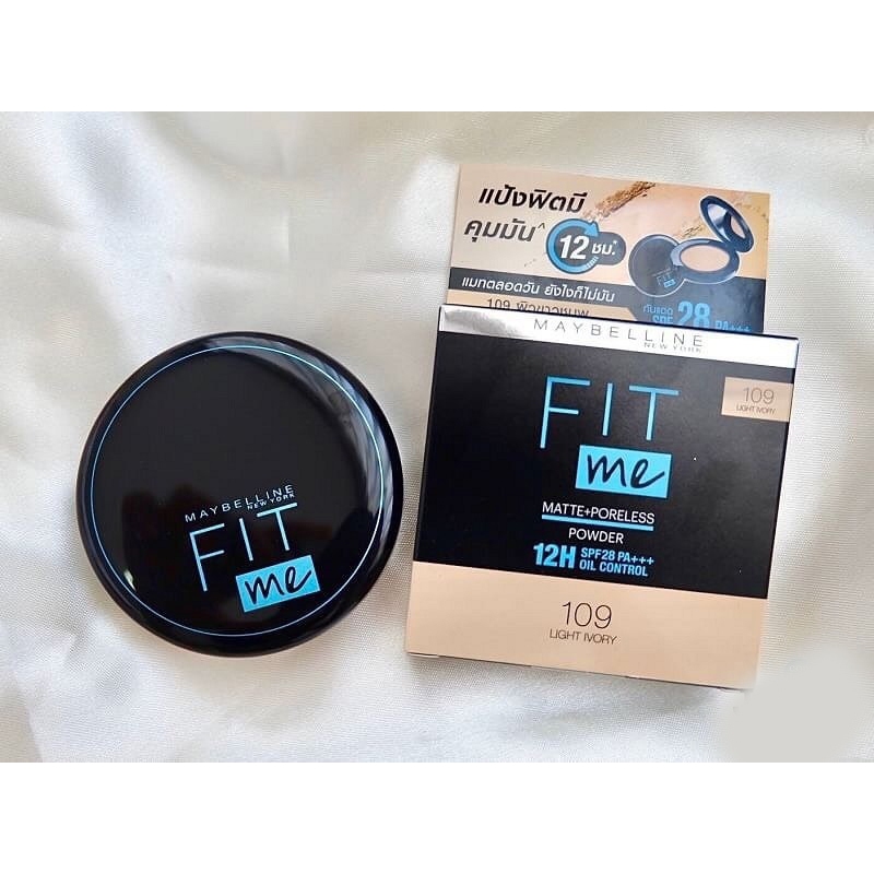 แป้งฟิตมี  Fit Me Matte+Poreless powder  CLEAR SMOOTH ALL IN ONE LIGHT ไม่ผสมรองพื้น