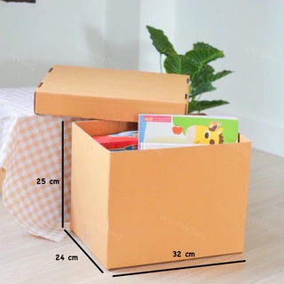 กล่องกระดาษ A4 ลัง ลูกฟูก 3ชั้น มีฝาปิด 🎁แถมเทปแปะก้นกล่อง ประกอบง่าย แข็งแรง วางซ้อนได้ ลังกระดาษ