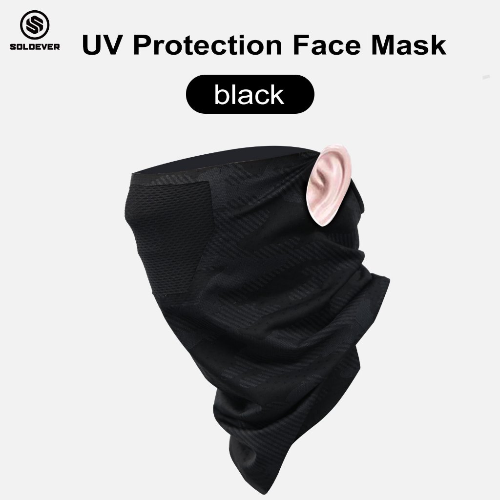 SOLOVER Mask โม่ง UPF50+ ระบายอากาศได้ เนื้อผ้าเย็น กันลม กันฝุ่น สำหรับตกปลา รถจักรยานยนต์ จักรยาน 