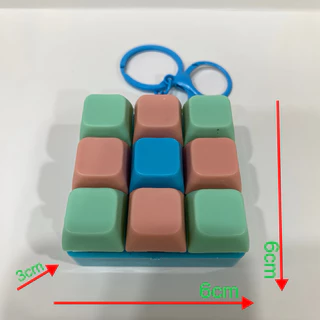 พวงกุญแจคีย์บอร์ดนิ้วมือคีย์บอร์ด, ปุ่มบรรเทาความเครียด 9Keys Clicker ของเล่นผู้ใหญ่ค่ะ