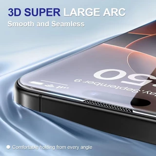 （ราคาส่ง 10in1）ฟิล์มกระจกใสไม่มีขอบเต็มจอโค้ง 0.4MM สำหรับ iPhoneXR 11 12 13 14 15 16 17Ari 17ProMax