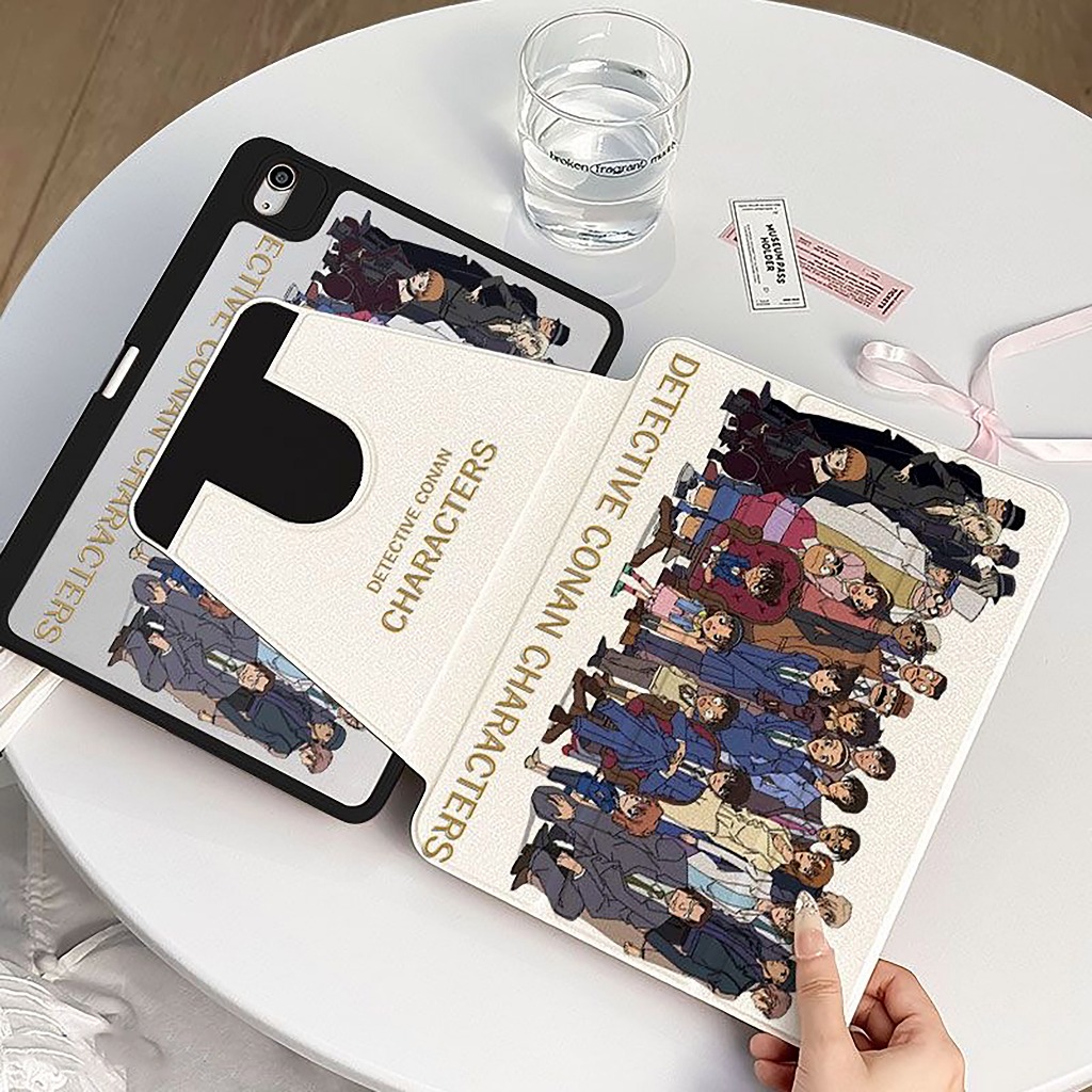 ✨ส่ง24ชม✨เคสiPadหมุน 360° Gen10 Gen11 Air8 ที่ใส่ปากกา ยอดนักสืบจิ๋วโคนัน case iPad Air7 11/13 Gen12 ราคา ถูกที่สุด ดีลบีเคเค แกลเลอรีภาพที่ 4