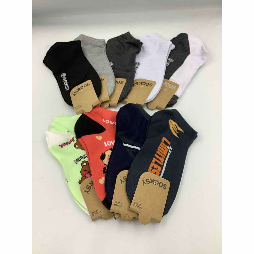 ถุงเท้าข้อสั้นตาตุ่ม ตรา Socksy 12 คู่ มีหลายสีให้เลือก