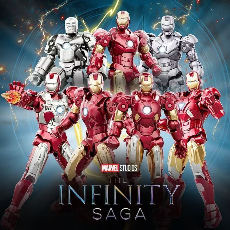 🤖 Iron Man THE INFINITY SAGA (โมเดลประกอบ7-8cm.) MK01-14⚡ส่งด่วน
