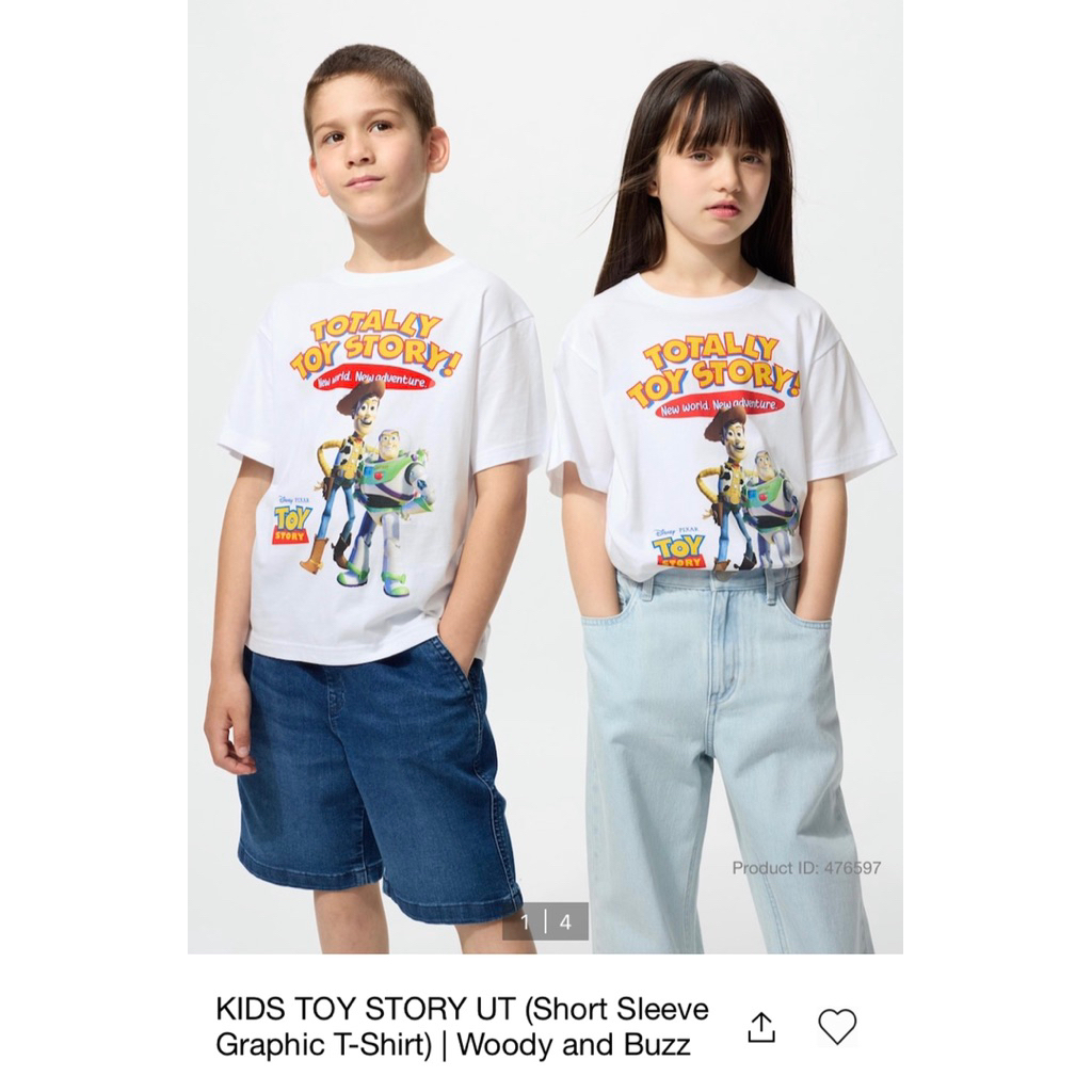 เสื้อ uniqlo toy story kids