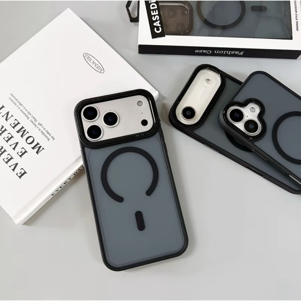 เคสไอโฟน17proขอบสี หลังด้าน ชาร์จได้ มีแพ็คเกจ for i16 Pro Max 16 Pro i15 i11 i15pro i15promax i14 i14pro i14promax