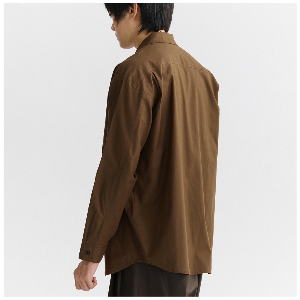 ENDLESS SHIRTS (BROWN) – เสื้อเชิ้ตทรงหลวม ราคา ถูกที่สุด ดีลบีเคเค แกลเลอรีภาพที่ 3